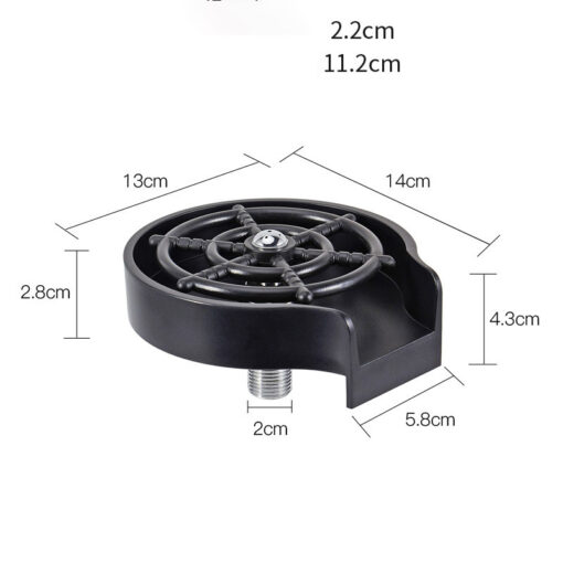 Bar Counter Cup Washer Sink High-pressure Spray Automatic Faucet Coffee Pitcher Wash Cup Tool Kitchen - Image 10