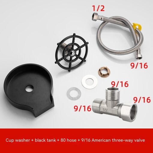 Bar Counter Cup Washer Sink High-pressure Spray Automatic Faucet Coffee Pitcher Wash Cup Tool Kitchen - Image 9
