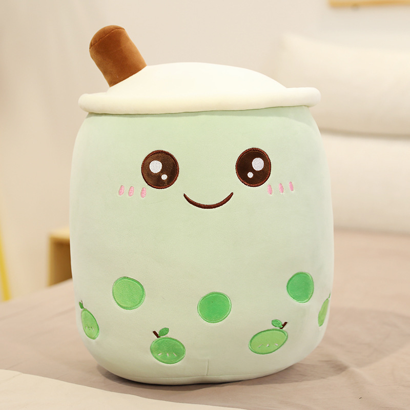 Cute Fruit Drink Plush Stuffed Soft Toy- Strawberry Milk Tea Plush Boba Tea Cup Toy- Bubble Tea Pillow Cushion Kids Gift - Image 4