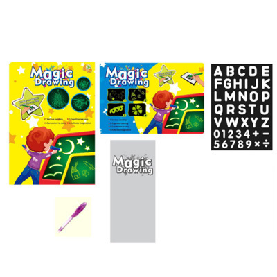 Educational Toy Drawing Pad 3D Magic 8 Light Effects Puzzle Board Sketchpad - Image 4