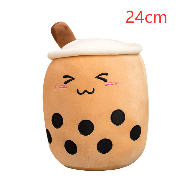 Cute Fruit Drink Plush Stuffed Soft Toy- Strawberry Milk Tea Plush Boba Tea Cup Toy- Bubble Tea Pillow Cushion Kids Gift - Image 5