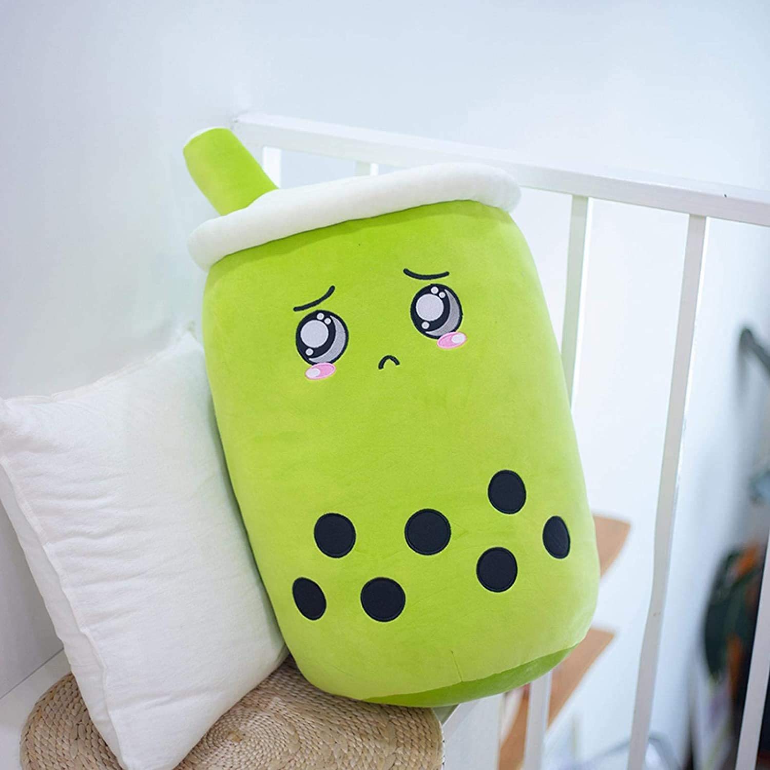Cute Fruit Drink Plush Stuffed Soft Toy- Strawberry Milk Tea Plush Boba Tea Cup Toy- Bubble Tea Pillow Cushion Kids Gift - Image 6