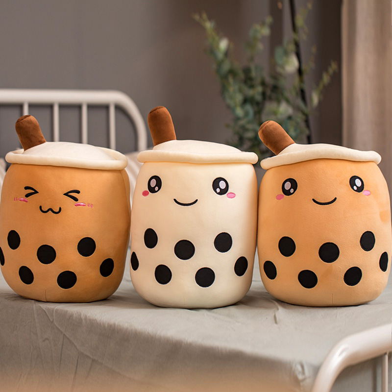 Cute Fruit Drink Plush Stuffed Soft Toy- Strawberry Milk Tea Plush Boba Tea Cup Toy- Bubble Tea Pillow Cushion Kids Gift - Image 8