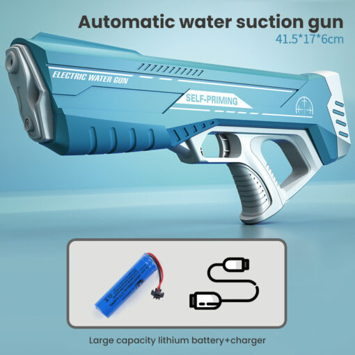 Water Gun -Electric Automatic Water Absorption Water Gun for Outdoor Fights, Beach, Swimming Pool, Bath Toys For Children - Image 3