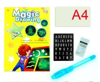 Educational Toy Drawing Pad 3D Magic 8 Light Effects Puzzle Board Sketchpad - Image 8